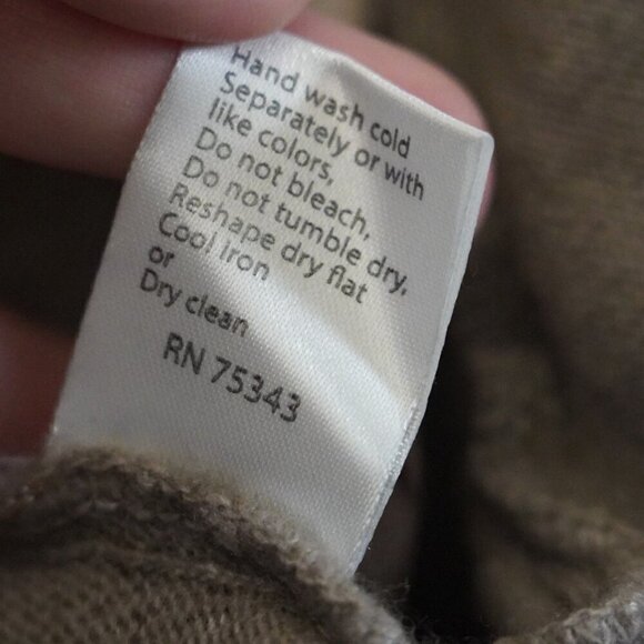 Vintage Benedetta B Grey Merino Wool Cashmere Cardigan S Minimalist drapey - Picture 8 of 8